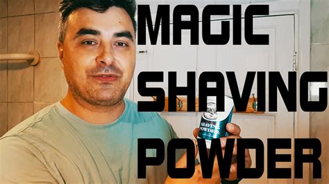 Magical shaving powder close by